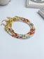 Tiny Miyuki Beads Bracelet • Boho Colorful Seed Bead  • Surfers Bracelet