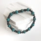 Turquoise & Black Obsidian • Adjustable Natural Stone Bead Bracelet