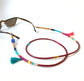 Unisex Bohemian Glasses Chain,Handmade Festival Sunglasses Strap,Ethnic Beaded Eye Glass Holder,Hip Mask Chain,Gift for Her,Long Necklace