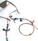 Unisex Bohemian Glasses Chain,Handmade Ethnic Sunglasses Cord,Key Charm Beaded Eye Glass Holder,Tassel Mask Chain,Gift for Her,Long Necklace