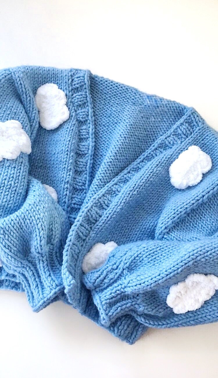 Handknit Chunky Cloud Cardigan