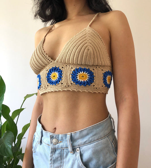 Evil Eye Crochet Top