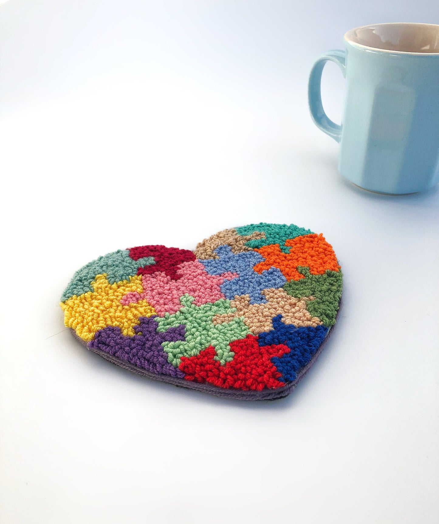 Flower Punch Needle Mug Coasters- Hand Tufted Coasters – Passion Jewelz  Studio
