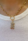 Teddy Bear Charm Necklace • Gummy Bear Cute Jewelry Choker