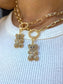 Teddy Bear Charm Necklace • Gummy Bear Cute Jewelry Choker