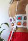 Vintage Granny Square Handknitted Crochet Top