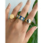 Yin Yang Chunky Ring • Happy Smiley Face Ring Daisy Jewelry