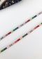 Rainbow Tennis Bracelet • Colorful Line Bracelet • Gold Tennis Layering