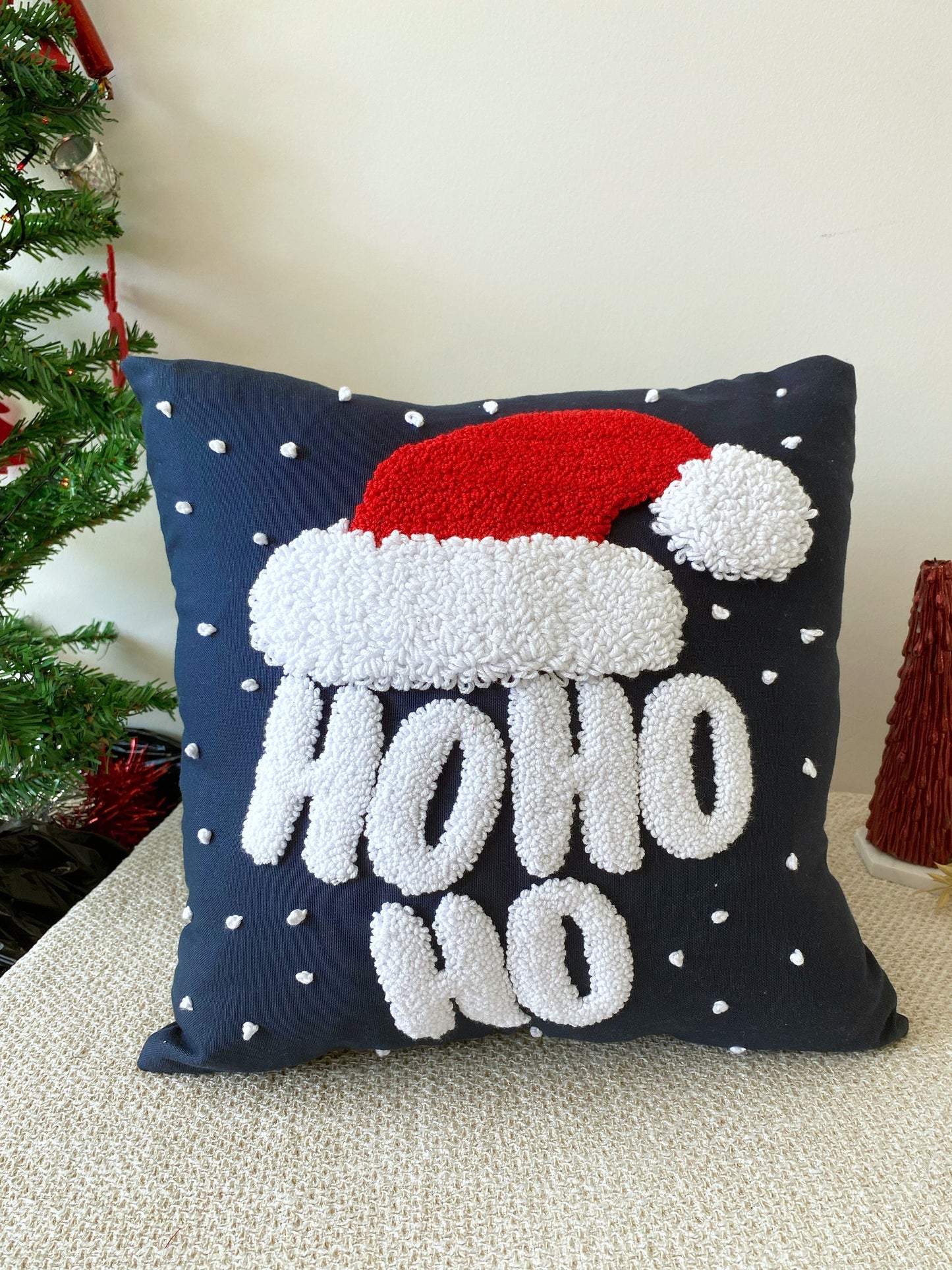 Hand Tufted Christmas Pillow Cover Set