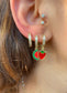 Strawberry Watermelon Colorful Summer Crystal Earring SET