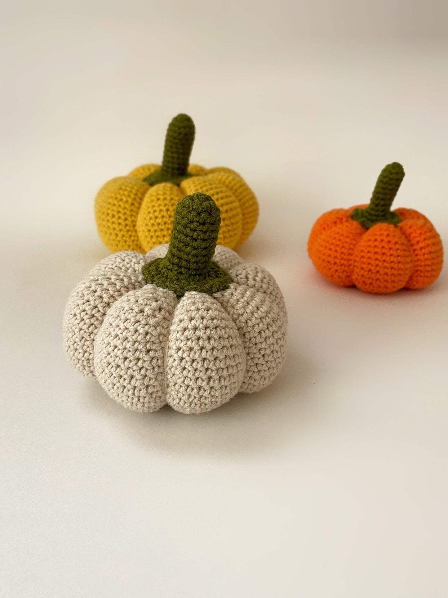 Crochet Halloween Pumpkin Ornaments