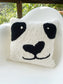 Cute Panda Hand Tufted Punch Needle Pillow Cover