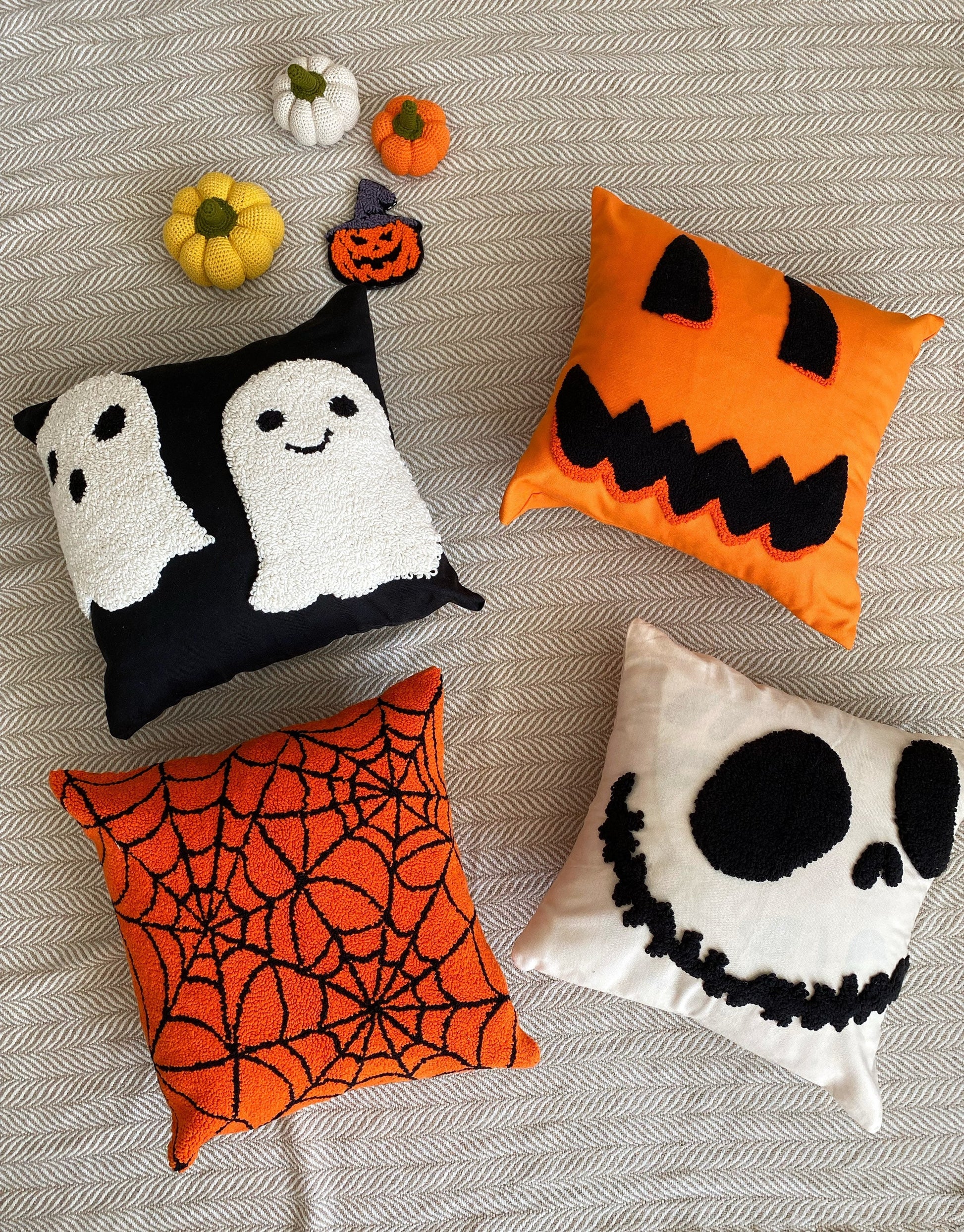 Halloween Punch Needle Pillow Case - Tufted Pillow Cover – Passion Jewelz  Studio