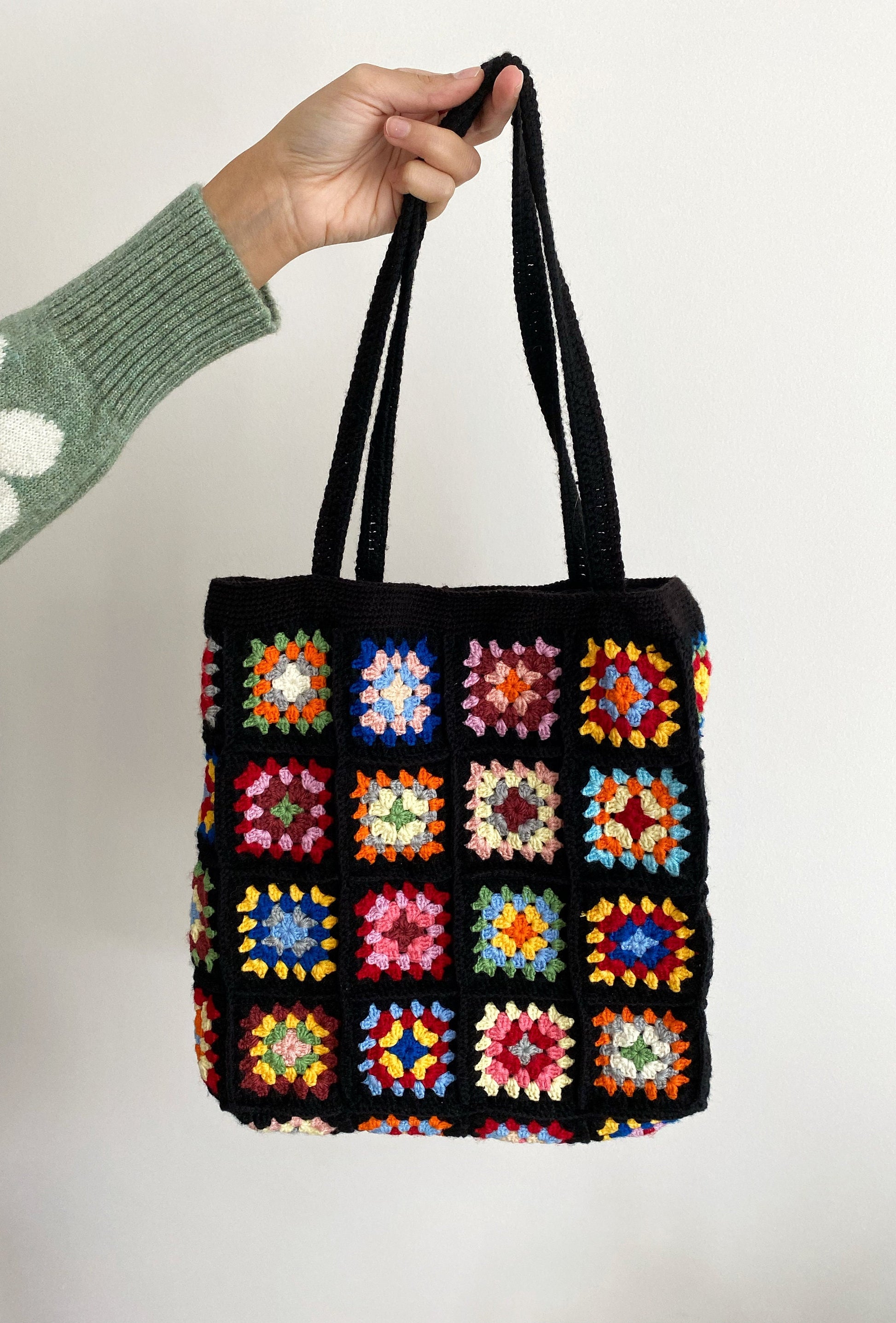Granny Square Shoulder Handle Bag – BOHOASIS
