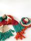 Crochet Striped Scarf