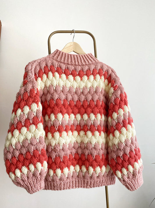 Hand Knit Chunky Bubble Jumper