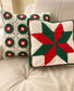Crochet Christmas Granny Square Crochet Pillow Cover- Handmade Pillow Case
