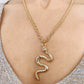 Snake Curb Rope Chain Necklace •  Unisex Dangling Twisted Chain