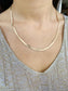 Gold Herringbone Chain Necklace • Choker Necklace • Snake Chain