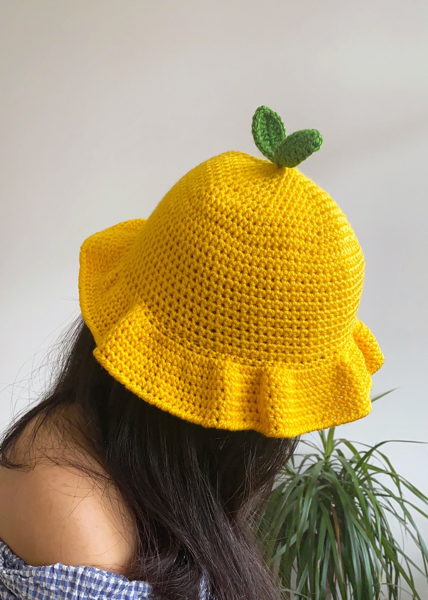 Crochet Lemon Bucket Hat