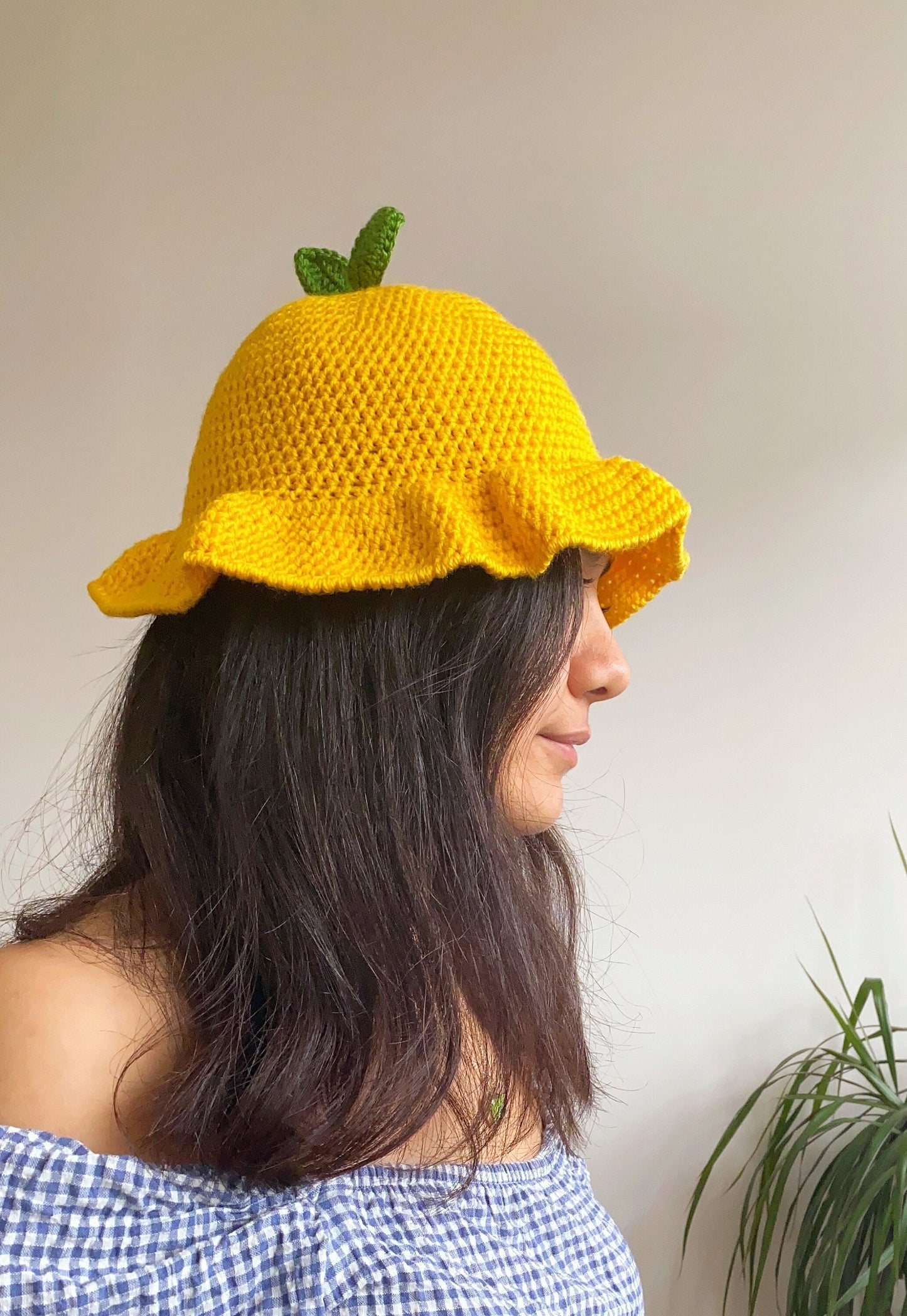 Crochet Lemon Bucket Hat
