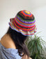 Colorful Striped Crochet Bucket Hat