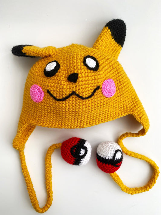 Crochet Pikachu Hat