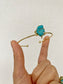Raw Turquoise Gold Ring • Healing Crystal Turquoise Cuff Bracelet