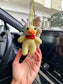 Car Mirror Hanging Amigurumi  - New Car Gift Crochet- Car Interior Accessory - Luck Charm