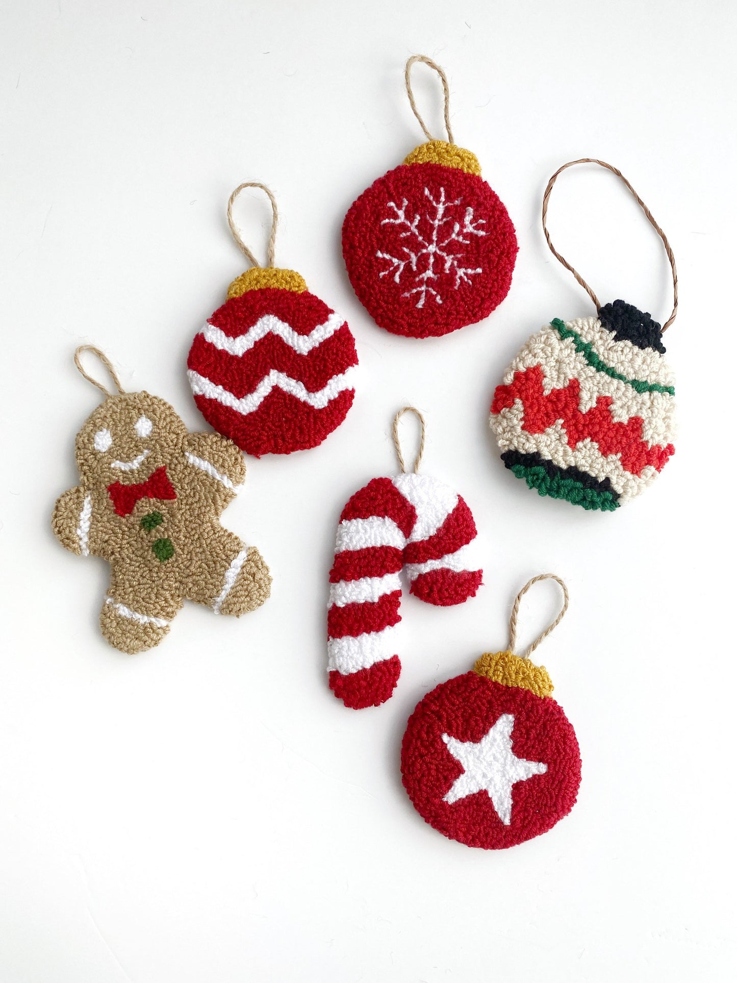Tufted Christmas Tree Ornaments,Merry Xmas Pendants,Christmas Tree Accents,Christmas Spirit Interior,Xmas Tree Toppings Hanging Jingle Bell
