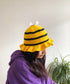 Crochet Yellow Bee Bucket Hat