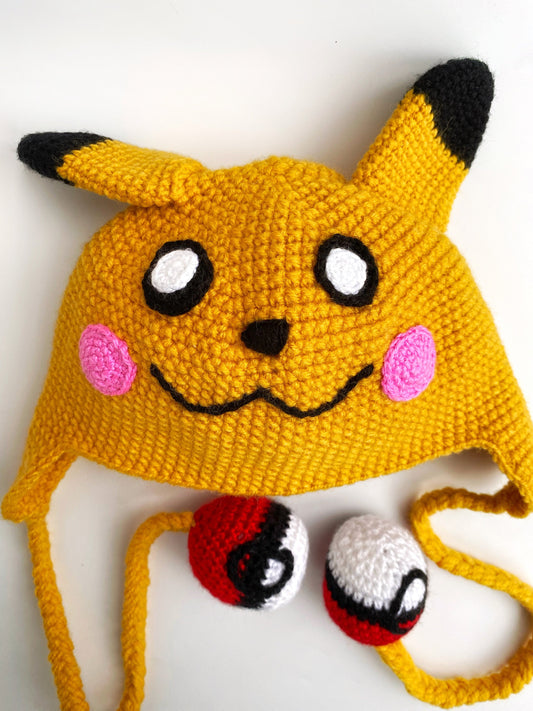 Crochet Pikachu Hat
