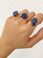 Raw Blue Lapis Lazuli Gold Ring • Healing Lapis Lazuli Cuff Bracelet