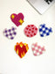Valentine's day Gift Punch Needle Mug Coasters- Hand Tufted Coasters